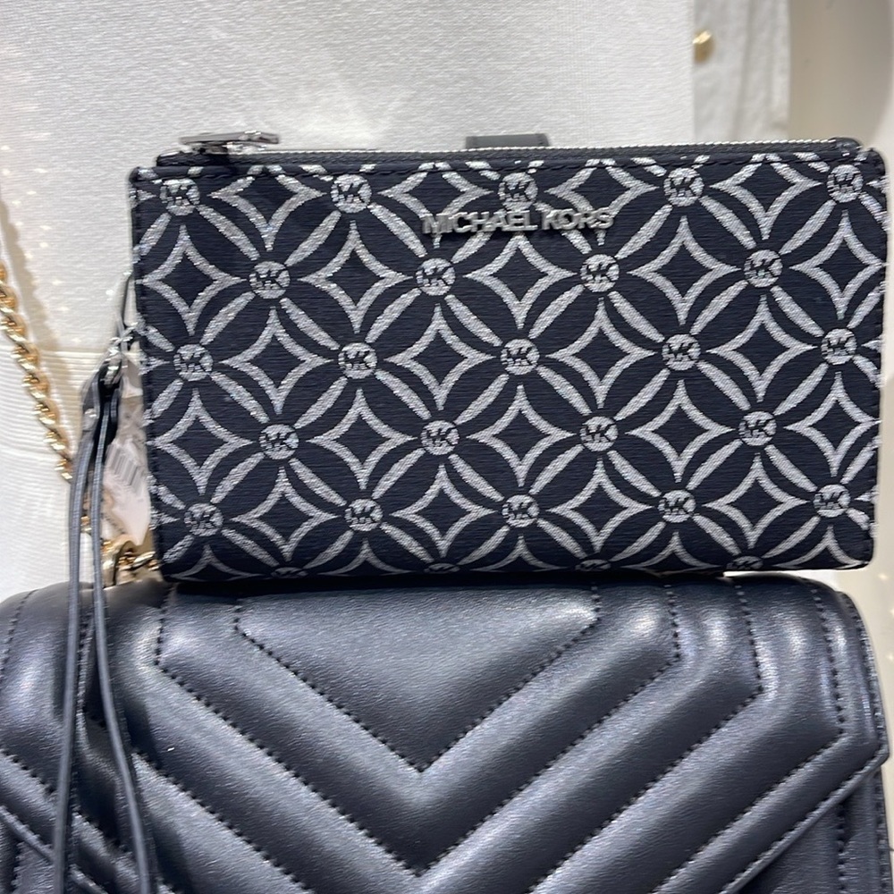 Michael Kors Jet Set Travel Large Double-Zip Wristlet-Wallet-PhoneHolder… - Picture 13 of 16